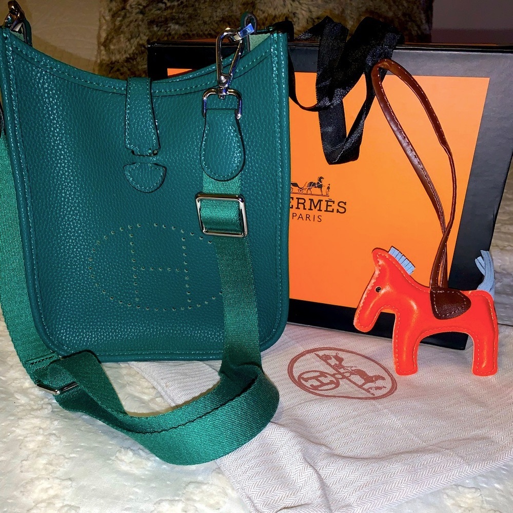 Beautiful Teal Genuine Leather Crossbody Evelyne
